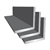 1" x 1/2" x 1/8" Aluminum Angle 6063-T5 Square Corner Architectural image of 1" x 1/2" x 1/8" Aluminum Angle 6063-T5 Square Corner Architectural