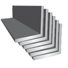 1" x 1" x 1/16" Aluminum Angle 6063-T5 Square Corner Architectural