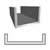 2" x 2" x 1/8" thick Aluminum Channel 6063-T52 Architectural image of 2" x 2" x 1/8" thick Aluminum Channel 6063-T52 Architectural