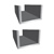 1" x 1" x 1/8" thick Aluminum Channel 6063-T52 Architectural image of 1" x 1" x 1/8" thick Aluminum Channel 6063-T52 Architectural