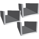 1" x 1/2" x 1/8" thick Aluminum Channel 6063-T52 Architectural