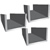 1/2" x 1/2" x 3/32" thick Aluminum Channel 6063-T52 Architectural image of 1/2" x 1/2" x 3/32" thick Aluminum Channel 6063-T52 Architectural