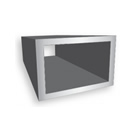 1/2" x 1" x .125"wall Aluminum Rectangular Tube 6063-T5