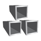 3/4" x 3/4" x .125"wall Aluminum Square Tube 6063-T5