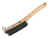 Forney 70511 Long Handle Wire Brush W/Scraper